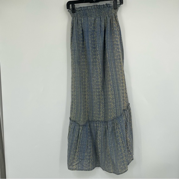 Lakhays Los Angeles Elephant Three Tiered Long Skirt Size S|M - Picture 7 of 10